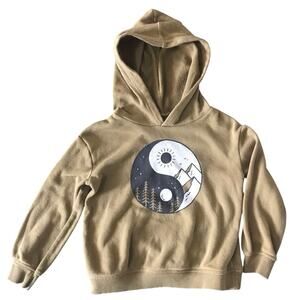 Little Co. Mountains Ying Yang Hoodie Sweatshirt Size 2T